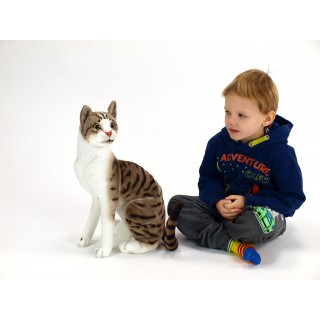 Plyšová sediaca mačka Micka