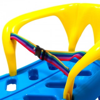 Plastové sánky s operadlom Baby Mix SNOW STAR