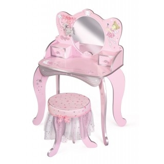 Toaletný stolík so zrkadlom a stoličkou MAGIC MARIA
