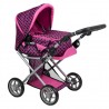 Mini kočík pre bábiky - Kvetinky