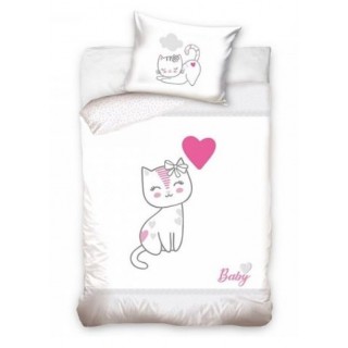 Bavlnené detské obliečky Mačiatko