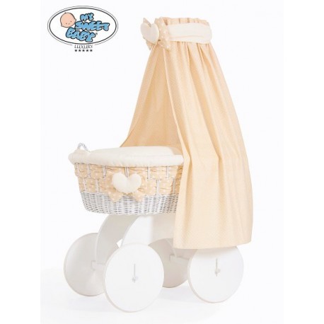 Prútený kôš pre bábätko Luxury HANNAH