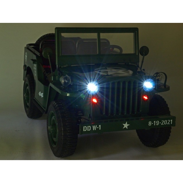 Jeep Willys s 2,4G, 4x4, 3 miestný, macha army
