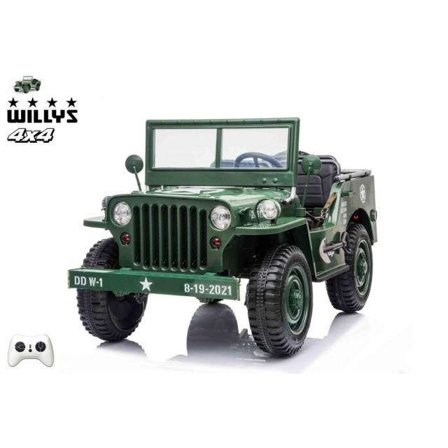 Jeep Willys s 2,4G, 4x4, 3 miestný, macha army