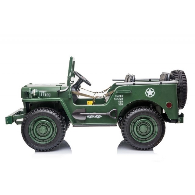 Jeep Willys s 2,4G, 4x4, 3 miestný, macha army