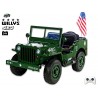 Jeep Willys s 2,4G, 4x4, 24V, 3 miestný, green army