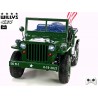 Jeep Willys s 2,4G, 4x4, 24V, 3 miestný, green army