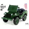 Jeep Willys s 2,4G, 4x4, 24V, 3 miestný, green army