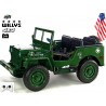 Jeep Willys s 2,4G, 4x4, 24V, 3 miestný, green army