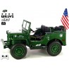 Jeep Willys s 2,4G, 4x4, 24V, 3 miestný, green army