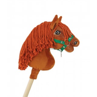 Kôň na palici Hobby Horse Premium - gaštanový kôň A4