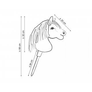 Kôň na palici Hobby Horse Premium - Duna A4