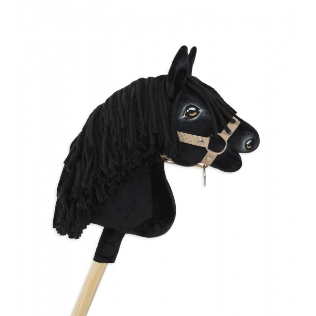 Kôň na palici Hobby Horse Premium - čierny A4