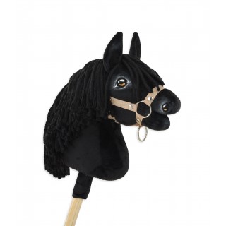 Kôň na palici Hobby Horse Premium - čierny A4