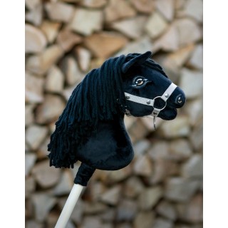 Kôň na palici Hobby Horse Premium - čierny A4