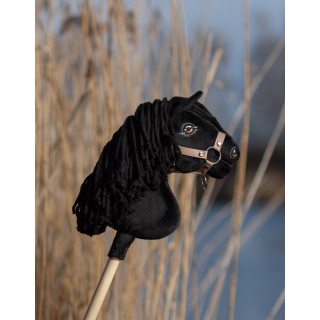 Kôň na palici Hobby Horse Premium - čierny A4