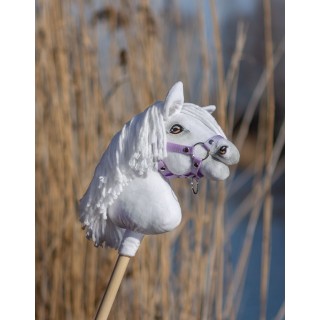 Kôň na palici Hobby Horse Premium - biely A4