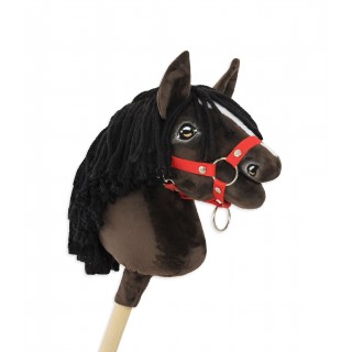 Kôň na palici Hobby Horse Premium - tmavý hnedák A4