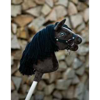 Kôň na palici Hobby Horse Premium - tmavý hnedák A4