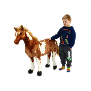 Krásný plyšový koník American paint 78cm