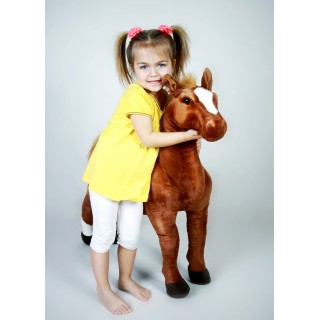 Krásný plyšový koník American paint 78cm