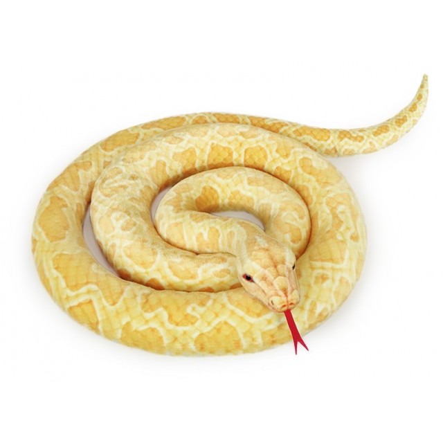 Plyšový had krajta zlatá 300 cm