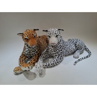 Plyšový leopard snežný