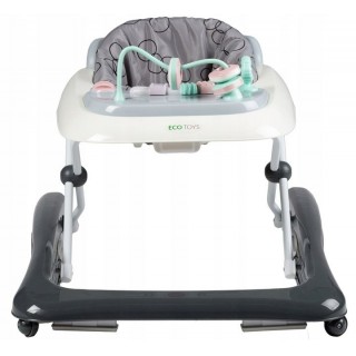 Detské edukačné chodítko - šedé