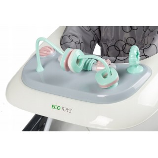 Detské edukačné chodítko - šedé