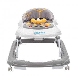 Detské chodítko s volantom a silikónovými kolieskami