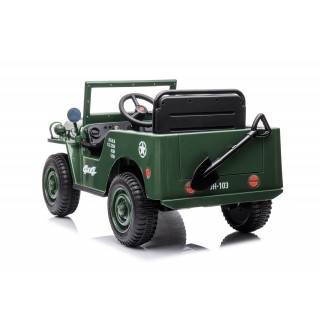 Jeep Willys s 2,4G, 4x4, 1 miestný, green army