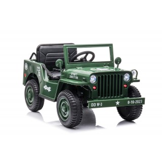 Jeep Willys s 2,4G, 4x4, 1 miestný, green army