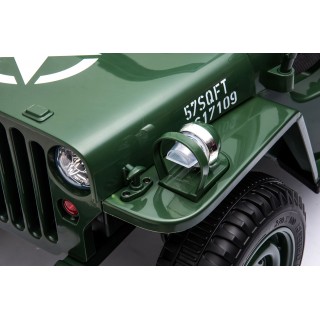 Jeep Willys s 2,4G, 4x4, 1 miestný, green army