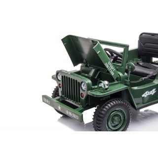 Jeep Willys s 2,4G, 4x4, 1 miestný, green army