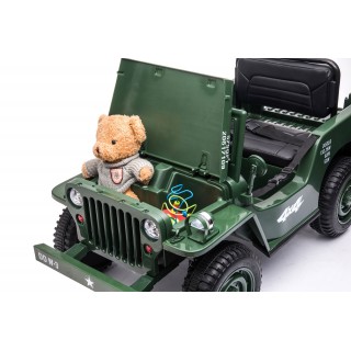 Jeep Willys s 2,4G, 4x4, 1 miestný, green army