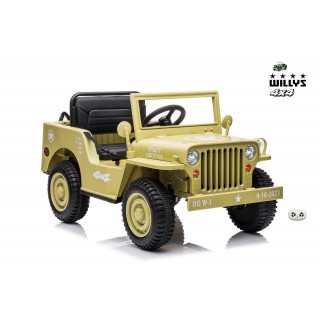 Jeep Willys s 2,4G, 4x4, 1 miestný, olivový