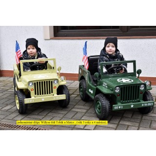 Jeep Willys s 2,4G, 4x4, 1 miestný, olivový
