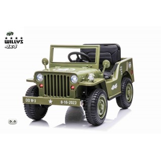 Jeep Willys s 2,4G, 4x4, 1 miestný, olivový