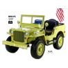 Jeep Willys s 2,4G, 4x4, 24V, 3 miestný, green army