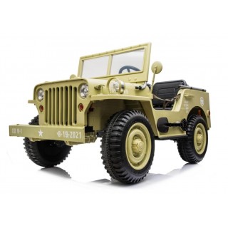 Jeep Willys s 2,4G, 4x4, 24V, 3 miestný, pieskový