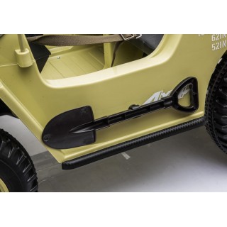 Jeep Willys s 2,4G, 4x4, 24V, 3 miestný, pieskový