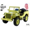 Jeep Willys s 2,4G, 4x4, 24V, 3 miestný, green army