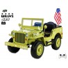 Jeep Willys s 2,4G, 4x4, 24V, 3 miestný, green army