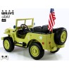 Jeep Willys s 2,4G, 4x4, 24V, 3 miestný, green army