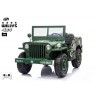 Jeep Willys s 2,4G, 4x4, 24V, 3 miestný, green army
