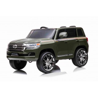 Elektrický džíp Toyota Land Cruiser lakovaný Army zelená