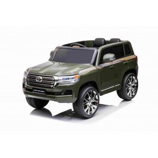 Elektrický džíp Toyota Land Cruiser lakovaný Army zelená