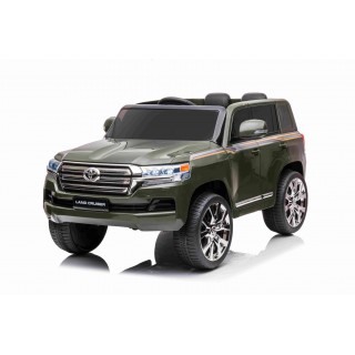 Elektrický džíp Toyota Land Cruiser lakovaný Army zelená