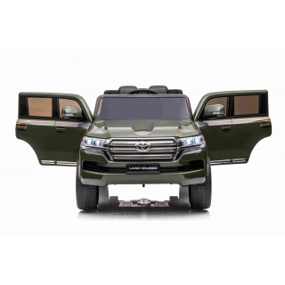 Elektrický džíp Toyota Land Cruiser lakovaný Army zelená