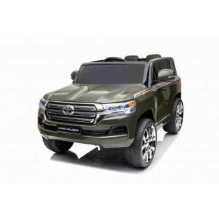 Elektrický džíp Toyota Land Cruiser lakovaný Army zelená